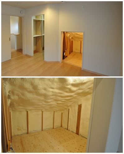 屋根裏収納