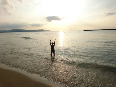 夕日ヶ浦の夕陽