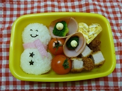 雪だるま弁当