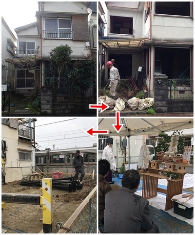 ３階建てのおうち建築中