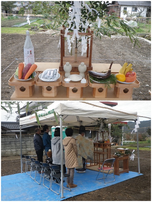 地鎮祭　現場　春日工務店