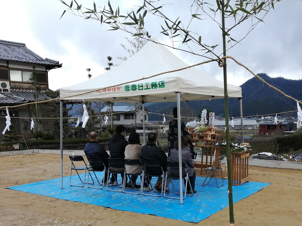 地鎮祭　春日工務店　丹波市　丹波篠山市　tanneの家