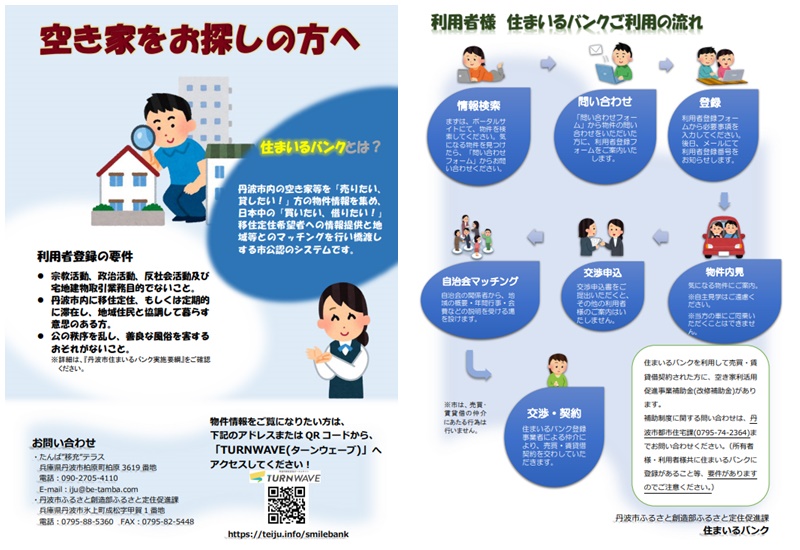 空き家をお探しの方へ　住まいるバンク　丹波市　空き家バンク　移住　Iターン　春日工務店