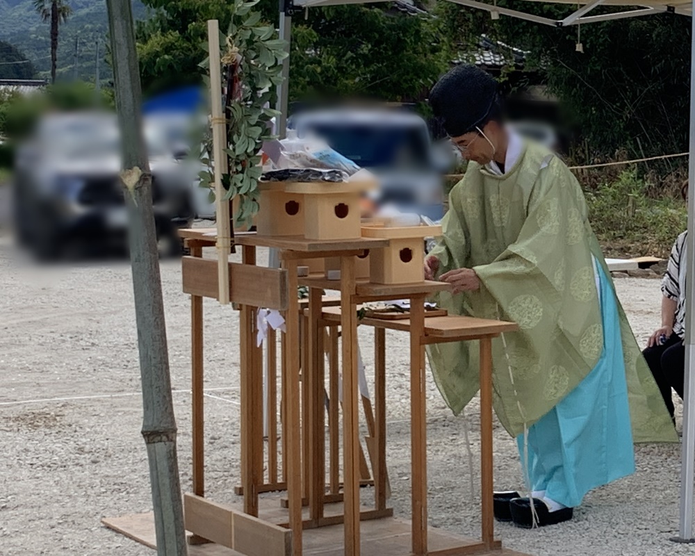 春日工務店　丹波市　丹波篠山市　地鎮祭　tanneの家