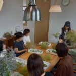 丹波市　丹波篠山市　スモークツリー　スワッグ　ワークショップ　春日工務店　花と緑と雑貨市