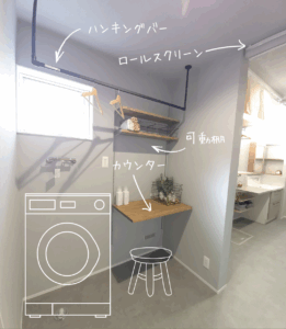 ２帖にギュツと詰め込みました