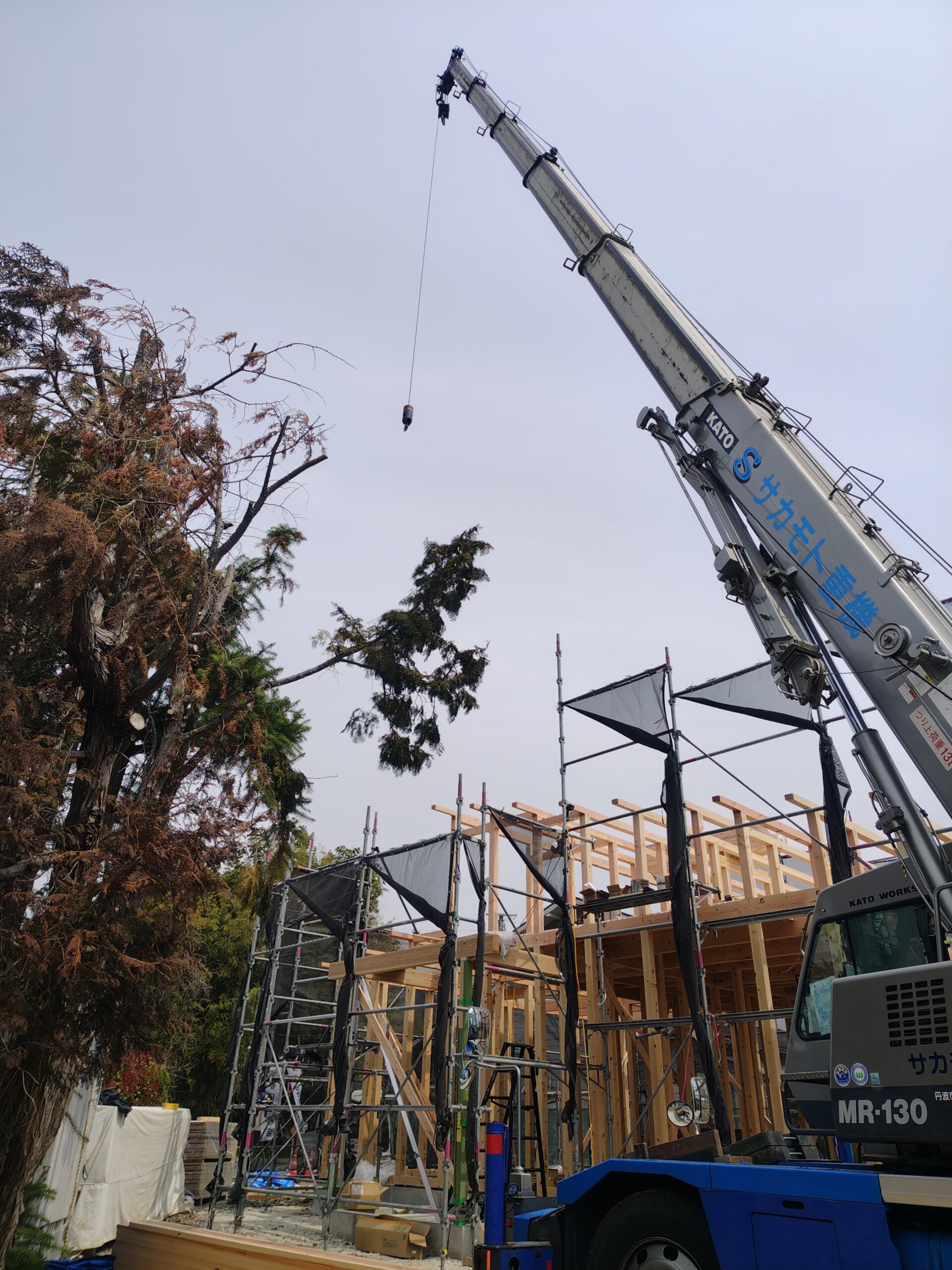 丹波市　上棟日　春日工務店